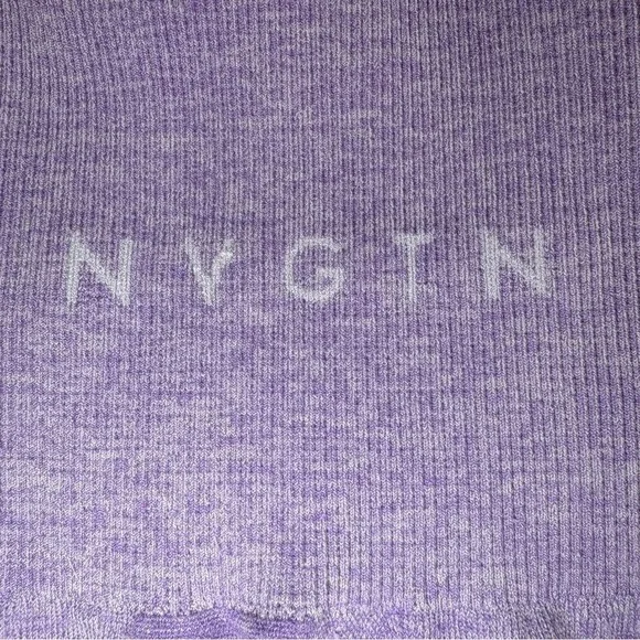 NVGTN Women's Athletic Seamless Leggings Purple Camo Yoga High Waisted Size SM - Picture 3 of 5